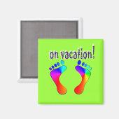 op vakantie magneet (Voorkant / Achterkant)