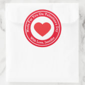 Op Valentijnsdag gemaakt voor u Ronde Sticker (Tas)