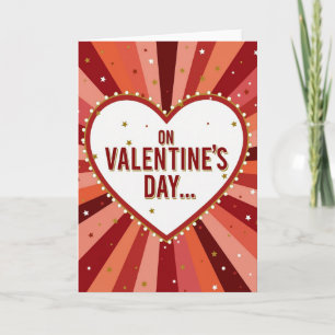 Op Valentijnsdag Liefdeskaart Kaart