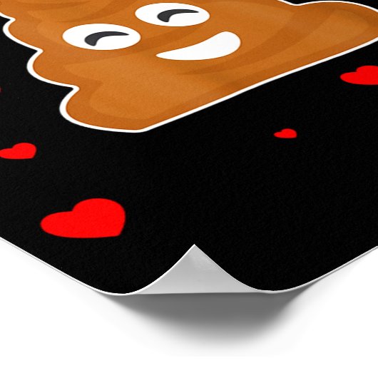 Op Valentine Emoticon Funny Valentines Day Op  Poster (Hoek)