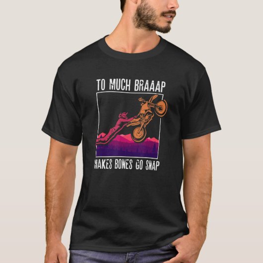 Op veel manieren maakt het Bot een magnetisch moto T-shirt (Voorkant)