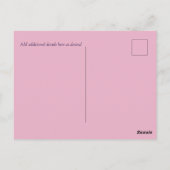 OP VERKOOP! Navy Blue Rosegold Save the Date Weddi Briefkaart (Achterkant)