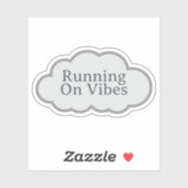 Op Vibes Lopen - Herkenbare Cloud Sticker (Vel)
