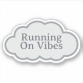 Op Vibes Lopen - Herkenbare Cloud Sticker (Voorkant)