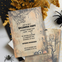 Op vintage Halloween geïnspireerd aangepast