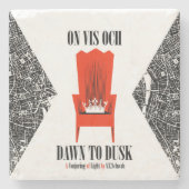 Op Vis Och marmer onderzetter (Voorkant)