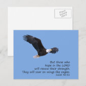 Op vleugels als Eagles Briefkaart (Voorkant / Achterkant)