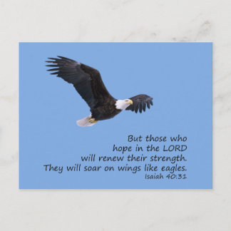 Op vleugels als Eagles Briefkaart