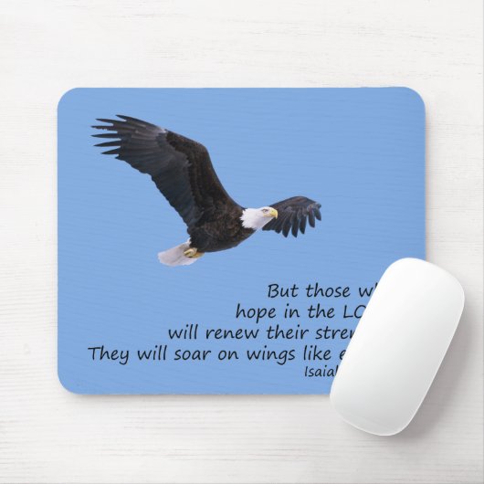 Op vleugels als Eagles Mousepad Muismat (Met muis)