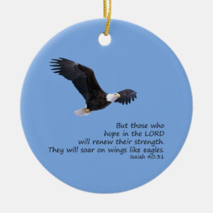 Op vleugels als Eagles Ornaming Keramisch Ornament