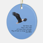 Op vleugels als Eagles Ornaming Keramisch Ornament (Links)