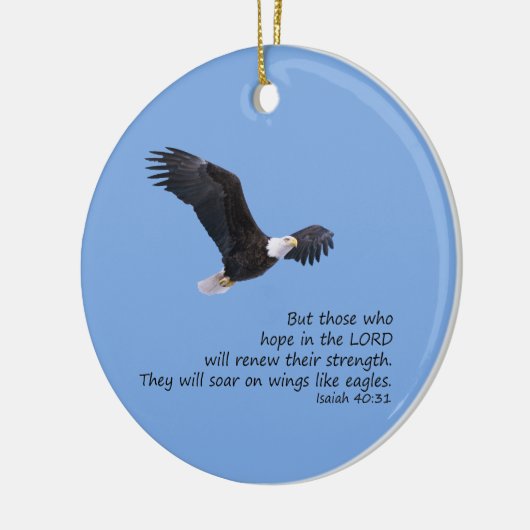 Op vleugels als Eagles Ornaming Keramisch Ornament (Links)