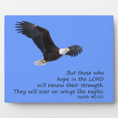 Op vleugels als Eagles Plaque Fotoplaat (Voorkant)