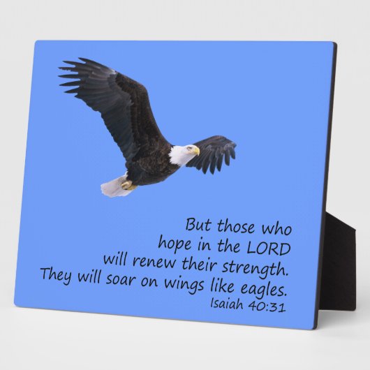 Op vleugels als Eagles Plaque Fotoplaat (Zijkant)