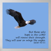 Op vleugels als Eagles Poster (Voorkant)