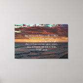 Op vleugels van adelaars - Jesaja 40:31 Canvas Afdruk (Voorkant)