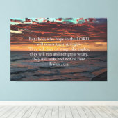 Op vleugels van adelaars - Jesaja 40:31 Canvas Afdruk (Insitu (Houten vloer))