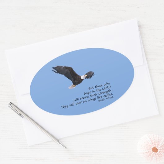 Op vleugels zoals adelaars Stickers (Envelop)