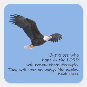 Op vleugels zoals adelaars Stickers