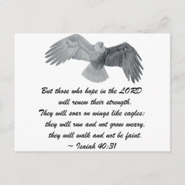 Op vleugels zoals Eagles - is 40:31 Briefkaart