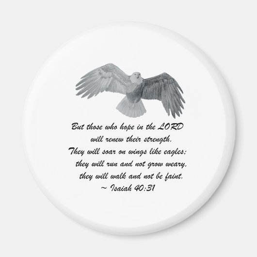 Op vleugels zoals Eagles - is 40:31 Magneet (Voorkant)