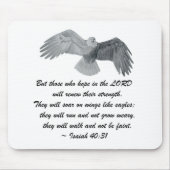 Op vleugels zoals Eagles - is 40:31 Muismat (Voorkant)