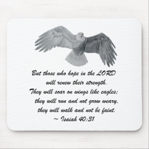 Op vleugels zoals Eagles - is 40:31 Muismat