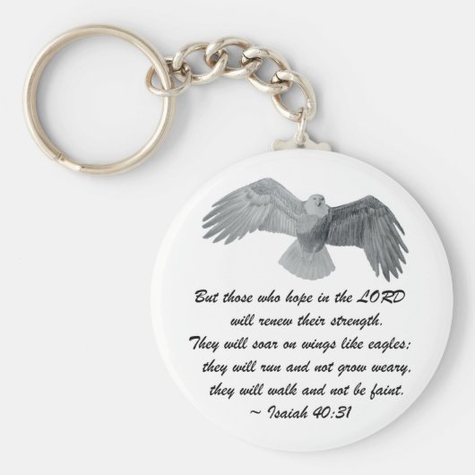 Op vleugels zoals Eagles - is 40:31 Sleutelhanger (Voorkant)