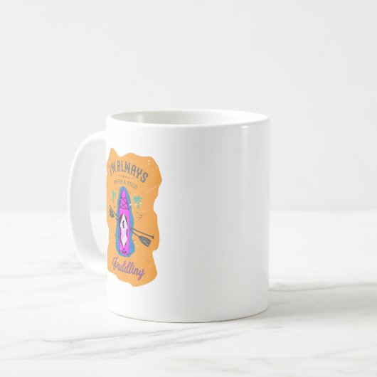 Op voor een goede peddelende SUP Koffiemok (Voorkant links)