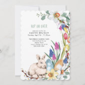 Op voorjaarsbijeenkomst in Floral Pasen Brunch Kaart (Voorkant)