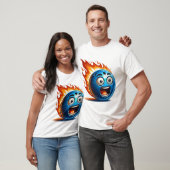 Op vuur bowling bal t-shirt (Unisex)