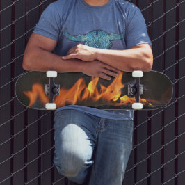 Op vuur Hot Flames Skateboard Deck