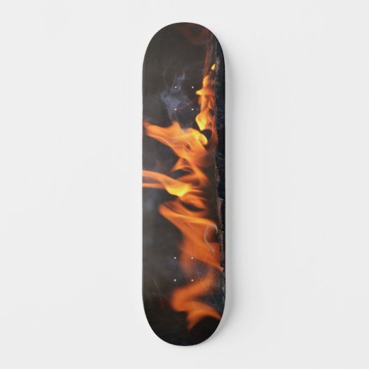 Op vuur Hot Flames Skateboard Deck (Voorkant)