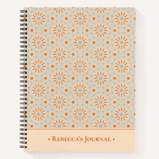 Op vuurwerk geïnspireerd Notitieboek — Aangepast p (Voorkant)