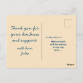 Op vuurwerk geïnspireerd patroon aanpasbare ansich briefkaart (Achterkant)