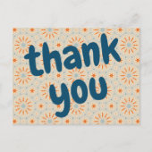 Op vuurwerk geïnspireerd patroon aanpasbare ansich briefkaart (Voorkant)