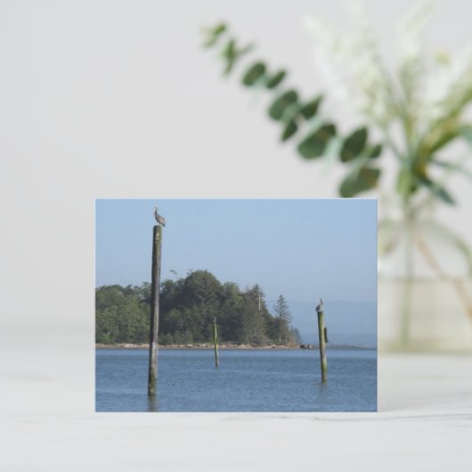 Op wacht Briefkaart (Staand voorkant)