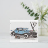 Op wacht briefkaart (Staand voorkant)