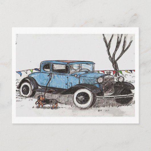 Op wacht briefkaart (Voorkant)