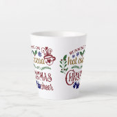 Op warme cacao en kerstmis latte mok (Voorkant)