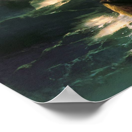 Op water lopen, drukt Ivan Aivazovsky af Poster (Hoek)