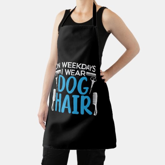 Op weekdagen Draag ik Dog Hair Hondenliefhebber Do Schort (Insitu)