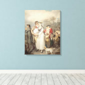 Op weg, 1799 (m/c over sporen van potlood op pa canvas afdruk (Insitu (Houten vloer))