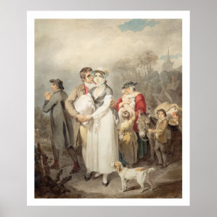 Op weg, 1799 (m/c over sporen van potlood op pa poster