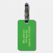 Op weg bagagelabel (Achterkant verticaal)