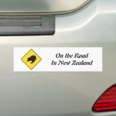 Op weg bumpersticker (Op auto)