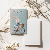 Op weg! | Cute Bunny-fiets Pasen kaart
