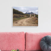 Op Weg Huiswaarts in de Weide  Canvas Afdruk (Insitu (Woonkamer))