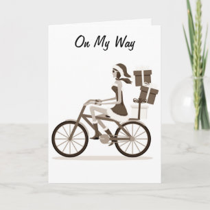 OP WEG (MET DE FIETS) OM GELUKKIG 40e TE WENSEN Kaart