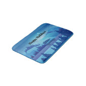 Op weg met een kerstboom badmat (Gekanteld)